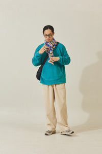 One tuck fatigue cordury pant